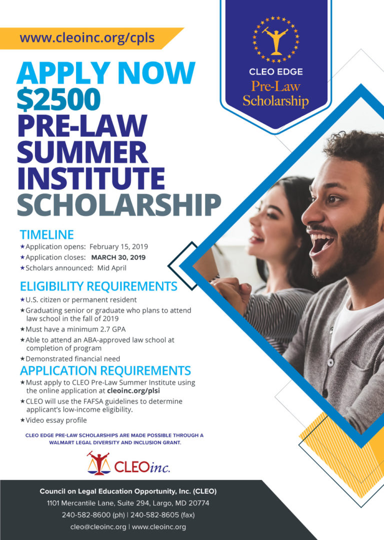 CLEO-EDGE-Pre-Law-Scholarship_Flyer - CLEO, Inc.